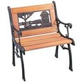 Seasonal Trends SXL-PB401BS-N Kids Chair, 150 lb Capacity, Wood Seat, Cast Steel Frame, Antique Bronze Frame SXL-PB401BS-N